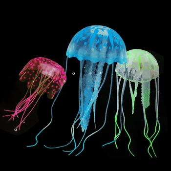 1/2/3pcs Akvariumo Dekoracija Dirbtinis Jellyfishes Plaukti Šviesos, Vandens Peizažai Žuvų Tankai Reikmenys, Akvariumo Reikmenys