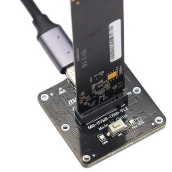 1 VNT M. 2 Nvme SATA SSD Talpyklos Adapterio plokštę Juoda ABS USB Gen2 10Gbps HDD Talpyklos Plėtimosi Kortelės Adapteris