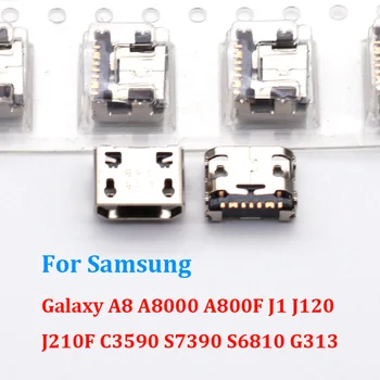 100-200PCS Samsung Galaxy A8 A8000 A800F J1 J120 J210F C3590 S7390 S6810 G313 USB Įkrovimo Dokas Jack Įkrovimo lizdas Jungtis