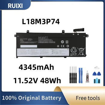 100% RUIXI Originalios Baterijos 11.52 V 48Wh Nešiojamas Baterija L18M3P74 L18L3P73 Už ThinkPad T490 T490S T495 P43S T590 T14 Gen 1 Serija