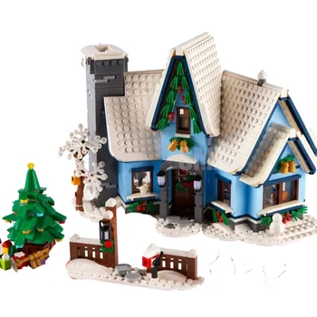10293 Modelis Santa Aplankyti Kalėdų Medžio Namas Žaislas T88088 Kūrimo Bloką Plytų Rinkinys Vaikams, Berniukas, Mergaitė Baby Vaikų Gimtadienio Dovanų Rinkinys