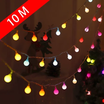 10M 80 Led Pasakų Žibintai USB Lauko/Patalpų Gatvės Girliandą Kalėdos/naujieji Metai, Kalėdos Girlianda LED Žibintai String vidaus Apdaila