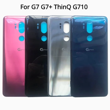 10vnt Atgal Būsto Stiklas, Galinis Baterijos Dangtelis LG G7 G7+ ThinQ G710 Galinis Skydelis Su Klijais, Pakeitimas, Remontas, Dalys