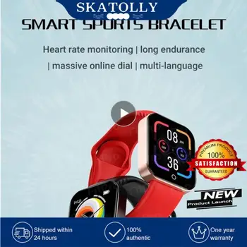 1~10VNT Silikono Sporto Smartwatch Pk Iwo P80 Kraujo Spaudimas Smart Žiūrėti Atstumas Tracker Moterims, Vyrams I7 Smart Laikrodis Usb 3.0