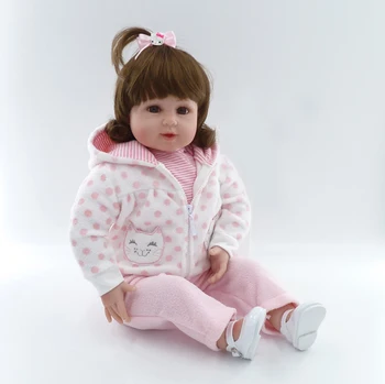 20 colių silikono kūdikių lėlės vinilo 50 cm žaislas mergaitėms lėlės vaikams reborn-vinyl-lėlės gimsta lėlės žaislas, skirtas naujųjų metų dovanos