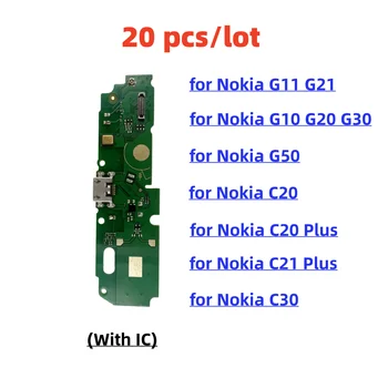20 Vnt./Daug, USB Įkroviklio Jungtį Flex Kabelis Skirtas Nokia G11 G21 G10 G20 G30 G50 C20 C21 Plius C30 X20 Įkrovimo Valdybos Plug