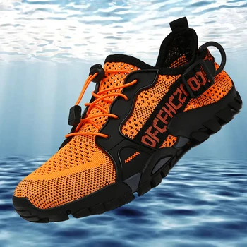 2023 Vyrų Aqua Batai Greitai-Džiovinimo Vyrų Vandens Batai Anti-Slip Minkštas Vyrų Vaikščiojimo Batai Vasaros Lauko Sportbačiai Paplūdimio Nemokamas Pristatymas