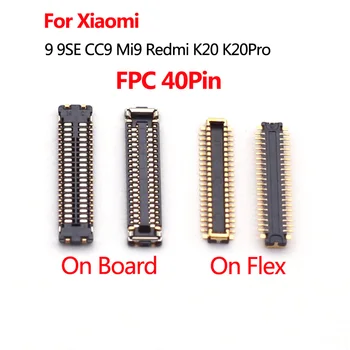 20pcs/daug Naujų 40pin LCD ekranas FPC Jungties Prievadą Prijungti Xiaomi 9 9SE CC9 Mi9 Redmi K20 K20Pro ant mainboard/kabelis