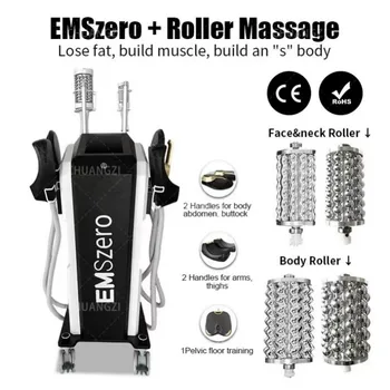 2in1 EMSzero &Roller Mašina Raumenų Stiprintuvas Nauja Patobulinta Elektromagnetinio 6500W Stimuliuoja Kūno Formavimas Naujai Pradėtos