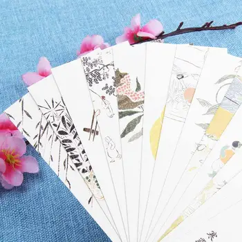 30pcs/pak Kūrybos Kinų Stiliaus Retro Popieriaus Žymę Knygos Fantazija Kraštovaizdžio Gėlės Žymos Suvenyrų dovanėlės