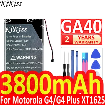 3800mAh KiKiss Galinga Baterija GA40 už Motorola Moto G4 už G4 Plius G4Plus XT1625 XT1622 XT1642 XT1640 Xt1626 XT1644 XT1643
