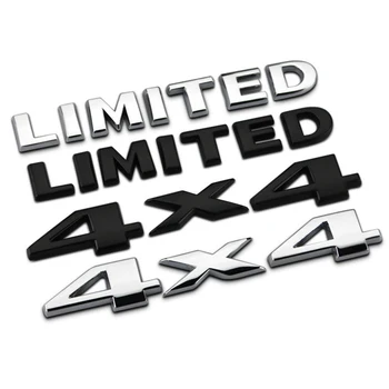3D Metalo 4x4, Tik Logotipas Ženklelis Galiniai Kamieno Emblema Lipdukas Automobilių Lipdukai Jeep Grand Cherokee Overland Kompasas Wrangler