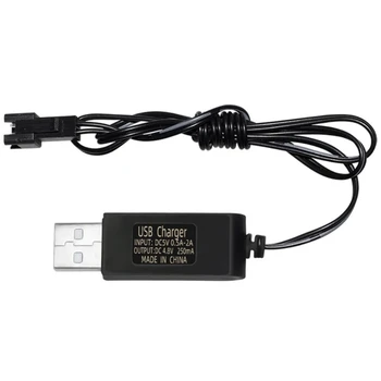 4.8 V 250mA USB Maitinimo Adapterio Kabeliu su 2P Jungties Kištukas RC Automobilių
