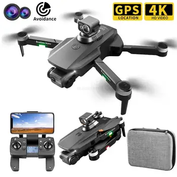 4K Profesinės Dual HD Kamera, Sulankstomas RG101 PRO/MAX GPS Drone 360° Įvairiakryptė FPV 3Km aerofotografija Quadcopter