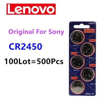 500PCS 3V CR2450 Sony Baterija DL/BR2450 LM2450 KCR5029 Žaislų Automobilių Mygtuką Nuotolinio Valdymo Žiūrėti LED Šviesos Mygtuką Monetos Ląstelių