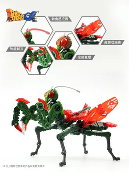 52TOYS BEASTBOX Serijos Mirties Gyvūnų Mantis Deformacijos Žaislo Surinkimas Modelis Mados Mecha Veiksmų Modelis