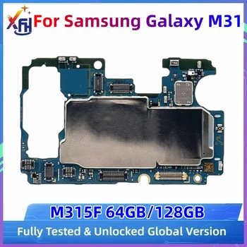 64GB 128GB Plokštę PCB Modulis, Skirtas Samsung Galaxy M31 SM-M315F Atrakinta Mainboard Logika Valdybos ES Versija