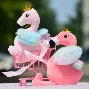 Animacinių Filmų Flamingas Pakabučiai Iškamšos Key Chain Dekoro Keychain Gyvūnų Toyss Mergaitės
