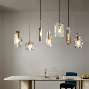 aukso pakabukas šviesos crystal šviesos pasaulyje skandinavijos modernus mini baras šviestuvo led lubų šviesos derliaus lemputės, lempos, valgomasis