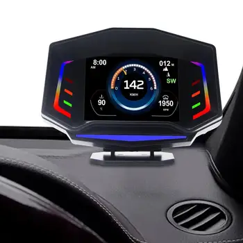 Automobilių Head Up Display Digital GPS Spidometras Su Dual Mode OBD2/GPS Skaitmeninis Automobilių HUD Head-Up Ekranas, Dual Mode OBD2/GPS