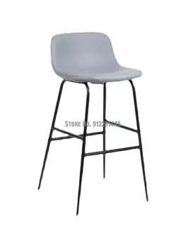 Baro kėdė Šiaurės baro kėdės, modernaus paprastų buitinių aukštos taburetės registratūra atgal kėdė, baltos spalvos baro kėdė