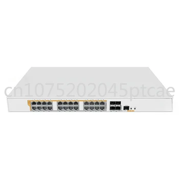 CRS328-24P-4S+RM 24 port Gigabit Ethernet maršrutizatorius (switch su keturių 10Gbps SFP+ prievadus, 1U rackmount case