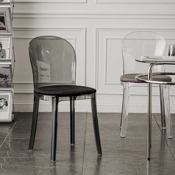 Dizaineris Plastiko Valgomojo Kėdės Šiaurės Stiliaus Aišku, Kėdės, Pigus Biuro Lounge 