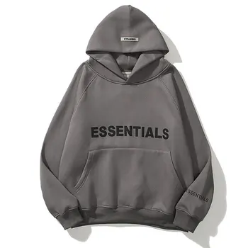 Essentials hoodie 3D gumos užrašu logotipą, marškinėlius Aukštos kokybės hip-hop prarasti unisex negabaritinių mados prekės ženklo puloveris hoodie