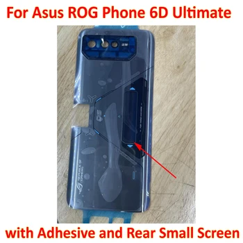 Geriausias Darbas Asus ROG Telefono 6D Ultimate Stiklo Skydelis Atveju Galinio Baterijos Dangtelio Korpuso Dangtelis + Fotoaparato Rėmas + Galiniai Mažas Ekranas