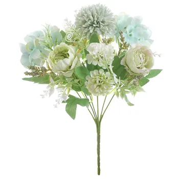 Gražus Dirbtinio Šilko Netikrų Vestuvių Gėlės Valentino Puokštė Vestuvių Dekoro Dirbtinės Gėlės, Namų Apdailos Šalies 조화