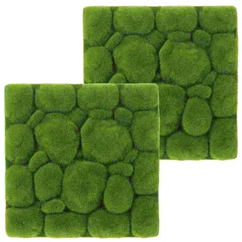 Imituojamas Moss Apdaila Sienos Mini Sodo Valdyba Micro Kraštovaizdžio Prop Dekoro Dirbtinė Žolytė Žalia