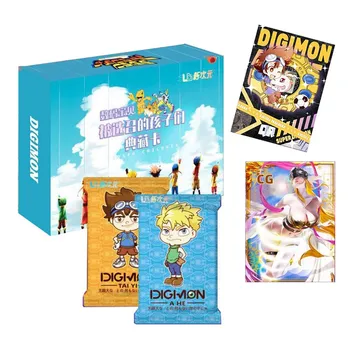 Japonų Anime Digimon Nuotykių Rinkimo Korteles Karšto Duomenys SSP TR CG Reta Kolekcija Edition stalo Žaidimas Vaikams, Žaislų, Dovanų