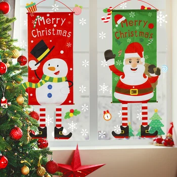 Kalėdos Kabo Pakabukas Linksmų Kalėdų Dekoro Namų Langų Dekoro Kalėdų Durų Ornamentu 2024 Navidad Naujųjų Metų Dovanos