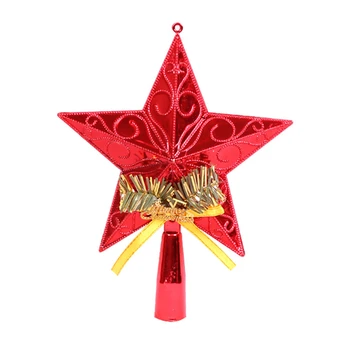 Kalėdų Eglutė Topper Star Daugkartinio naudojimo Žvaigždės Formos Xmas Tree Top Dekoro Kalėdos Šalis, Poilsio Namų Dekoro