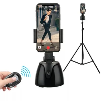 Karšto Pardavimo 360 Sukimosi AI Pažangios Fotografavimo Selfie Stick TikTok mobilusis telefonas, Telefono Laikiklis, Automatinis, Veido atpažinimo Mobiliojo Pho Turėtojas