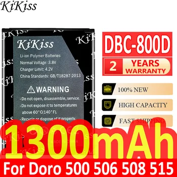 KiKiss 1300mAh Dbc-800d Baterija Doro 500 506 508 509 510 515 6520 6030 mobiliojo TELEFONO Baterija + Sekimo Numerį