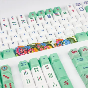 Kinų stiliaus Mahjong Žvirblis dievas Sublimacijos PBT keycaps XDA Mechaninė klaviatūra užsakymą keycap MX Jungiklis Anne Pro 2 GK61