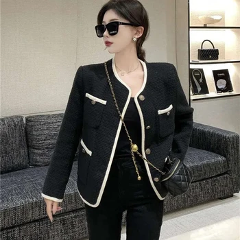 Korėjos O-Kaklo Atsitiktinis Moterų Striukė Mados Multi Pocket Dangomis, Elegantiška Panele Viena Breasted Lauko Vėjo Outwear