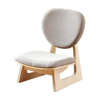 Kėdė Medienos Kėdė, Japonų Stiliaus Tatamio Baldai Laisvalaikio Nuleidimo Kėdė Meditacija Sėdynių Apmušalai Audinio Pagalvėlių