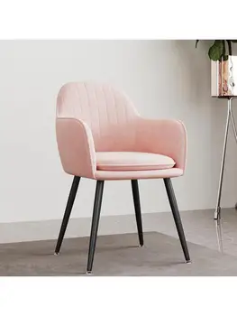 Kėdė namų atlošas miegamasis mergina manikiūras makiažas kėdė odininkas paprasta bendrabutyje stalo, kėdžių, net raudonos spalvos valgomojo kėdę