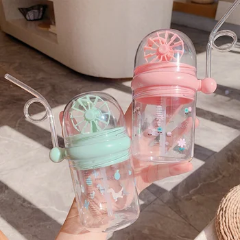 Kūrybos Squirting Banginis Taurės Vaikų Kūrybinės Įdomus Mielas Plastikiniai Puodeliai Nešiojamų Anti-lašas Vandens Masto Windmill Cup Drinkware
