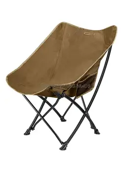 Lauko Sulankstomoji Kėdė Ultralight Medvilninio Audinio, Nešiojamų Laisvalaikio Kempingas Iškylų, Žvejybos Paplūdimio Lankstymo Mėnulis Kėdė