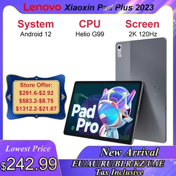 Lenovo Xiaoxin Pad Plus 2023 Tablet Wifi Pasaulio Rom 11.5 colių 2K 120Hz Ekrano Gel G99 6GB 128GB Tabletę 