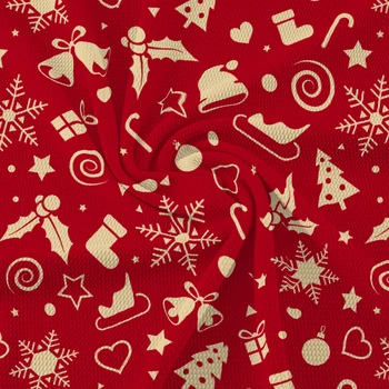 Linksmų Kalėdų Raudonas Modelis Atspausdintas Kulka Tekstūra Liverpool Margo Audinio Vaikų namų tekstilės 50*145cm