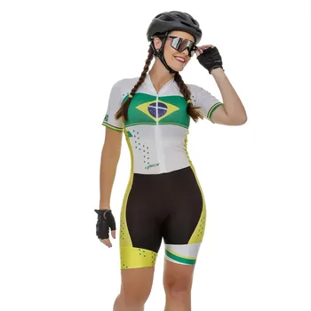 Lynce Macaquinho Brasil Dviračių Triatlonas Jumpsuit Kvėpuojantis Macaquinho Ciclismo Profesionalus Moterų Lenktynių Komandos Apranga