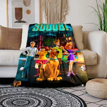 Madingi gyvūnų Kalbėti didelis Dan šuo antklodė Gražių Animacinių filmų šuo antklodė Scooby Super minkštas Flanelė vaikų antklodė