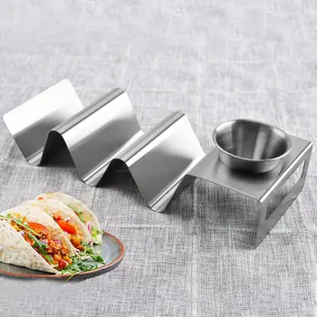 Maisto Žnyplės Nerūdijančio Plieno Taco Turėtojas Stovėti Patvarus, Stabilus Universalus Maisto Turėtojas Tacos Sumuštiniai Meksikos Blynai Virtuvė