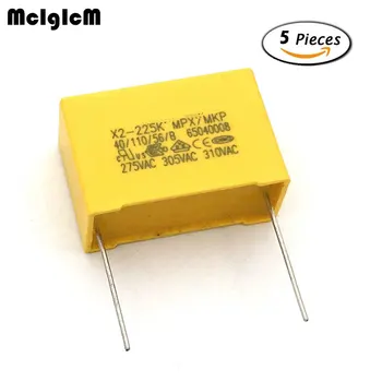 MCIGICM 5vnt kondensatorius X2 kondensatorius 275VAC Pikis 27,5 mm X2 plėvelė iš Polipropileno kondensatorius 2.2 uF