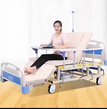Medicinos reikmenys Elektrinė medicinos įranga Ligoninės slaugos lova namų priežiūros lova su wc pacientų slaugos lova