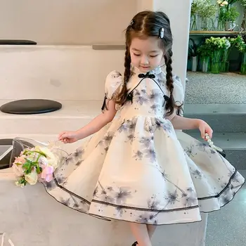 Mergaičių Vasaros Suknelė 2023 naujagimį, Cheongsam Vaikų Drabužių Mergaitė Princesė